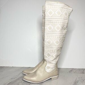 Free People Bren Crochet Slouch Tall Boot 37